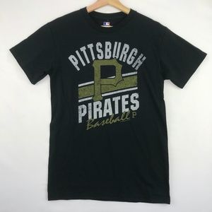 Pittsburg Pirates Baseball MLB Graphic T-Shirt Black Genuine Merchandise Small